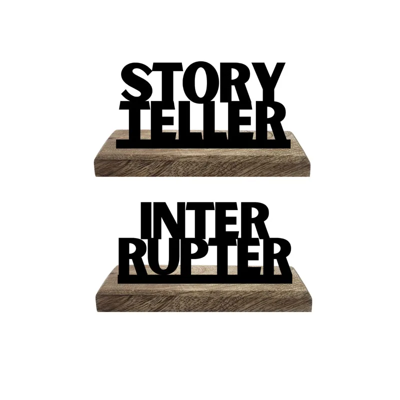 Story Teller Typography Showpiece - Set Of Two media 4