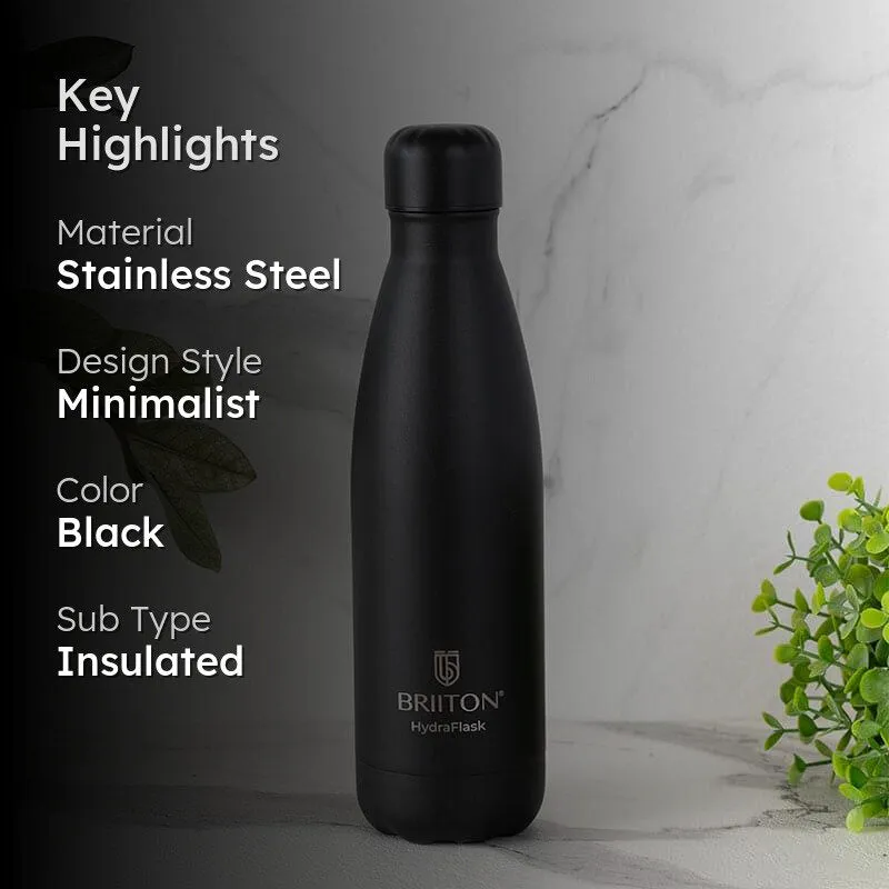 Aqua Zen Bliss Hot & Cold Thermos Water Bottle (Black) - 500 mL media 2