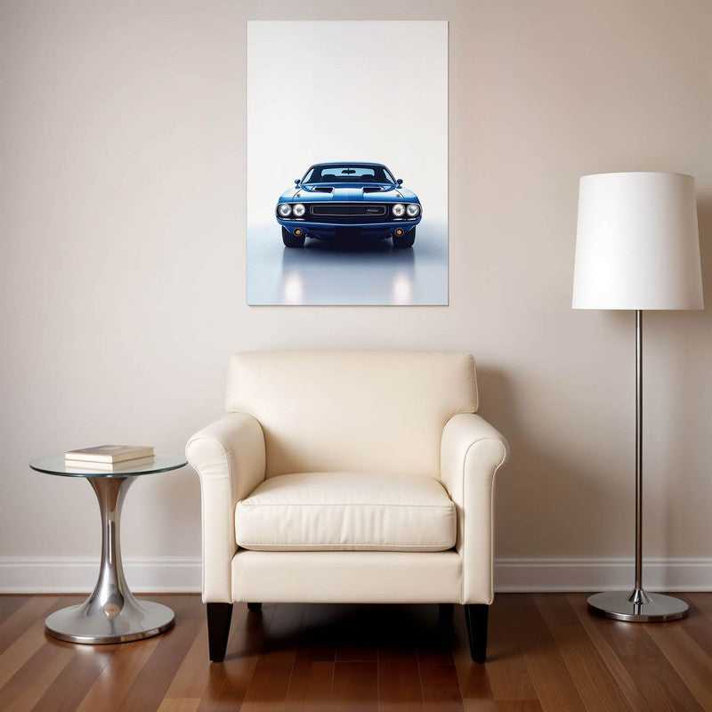Blue Muscle Wall Poster