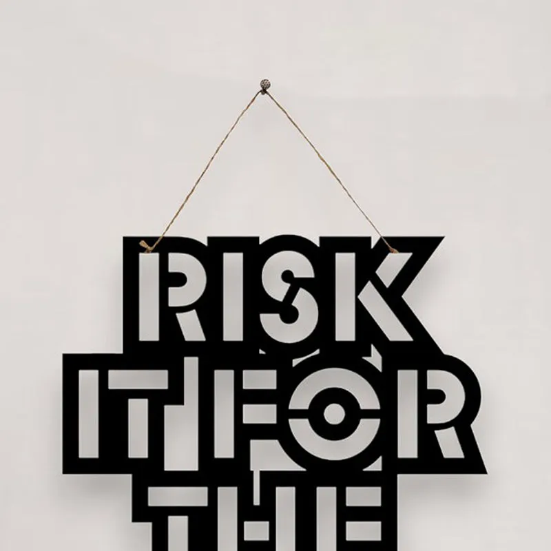 Risk It For Biscuit Mild Steel Wall Accent media 4
