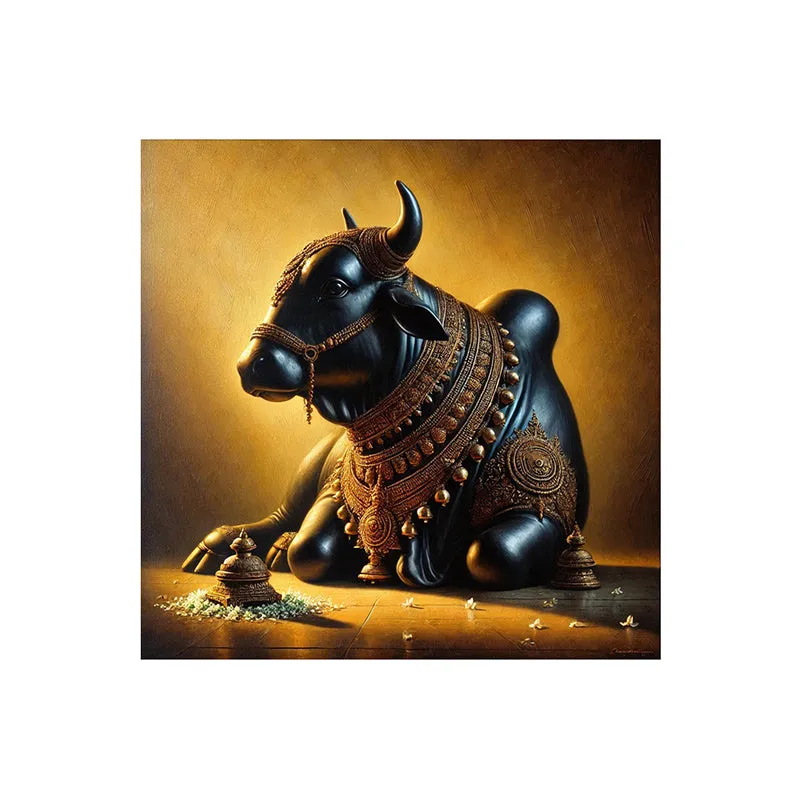 Spiritual Bull Wall Painting media 4