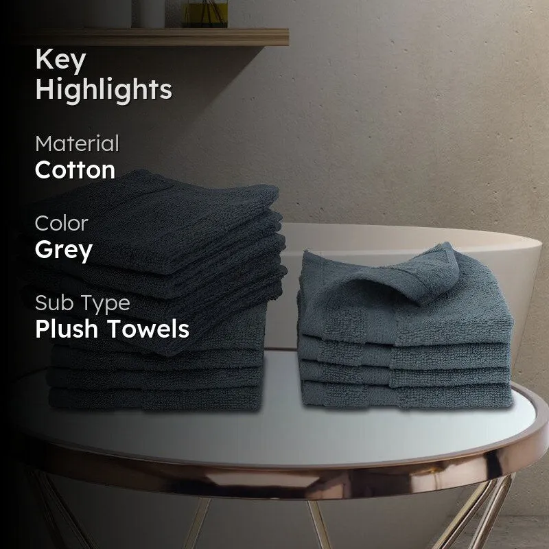 Miorah Face Towel (Grey) - Set Of Twelve media 2
