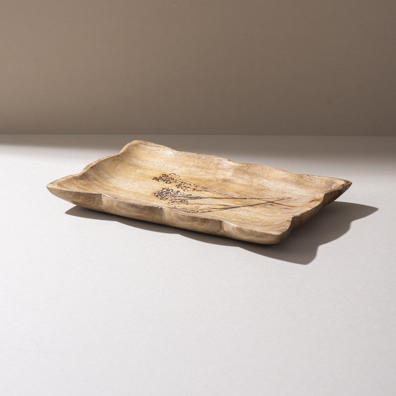 Triven I Handcrafted Mango Wood Platter