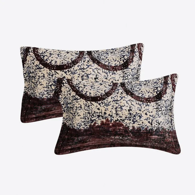 Monte Carlo Pattern Nest Bedsheet (Brown,Grey) - 280 GSM media 4
