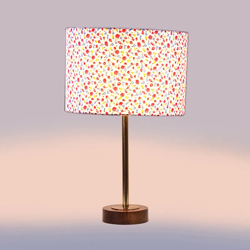 Fleura Rodin Multicolor Wooden Table Lamp media 5