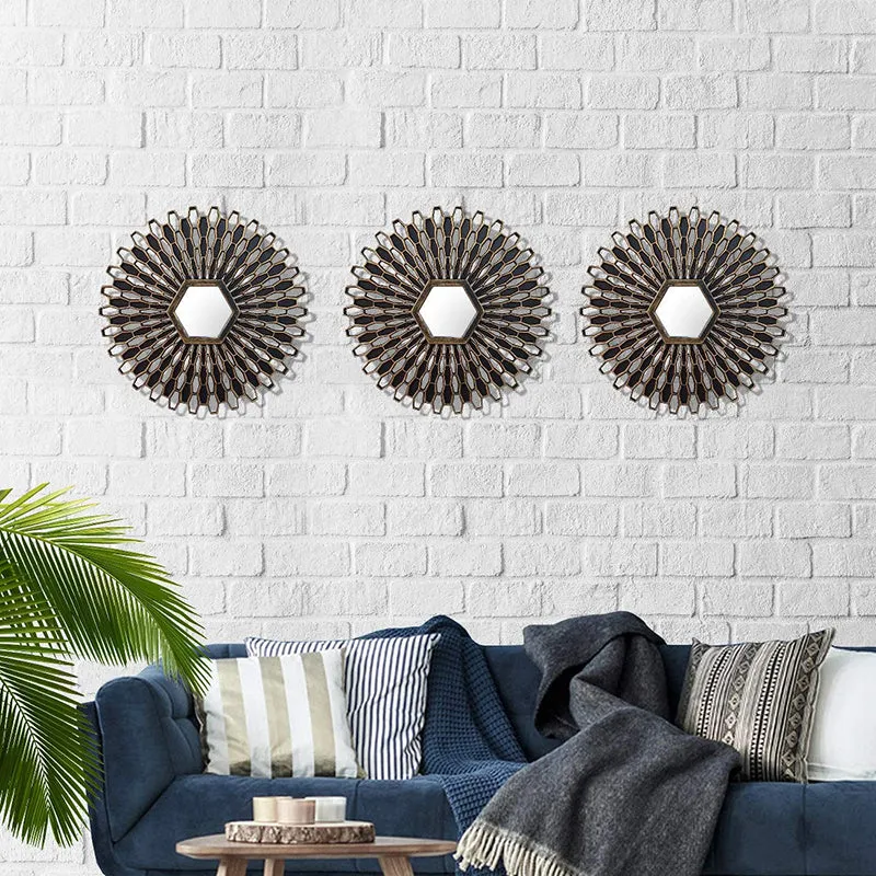 Madisaa Decorative Wall Mirror - Set Of Three media 1