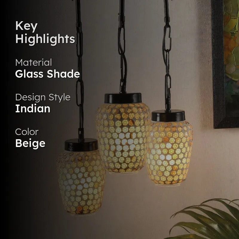 Honey Comb Gleam Cluster Ceiling Lamp media 2
