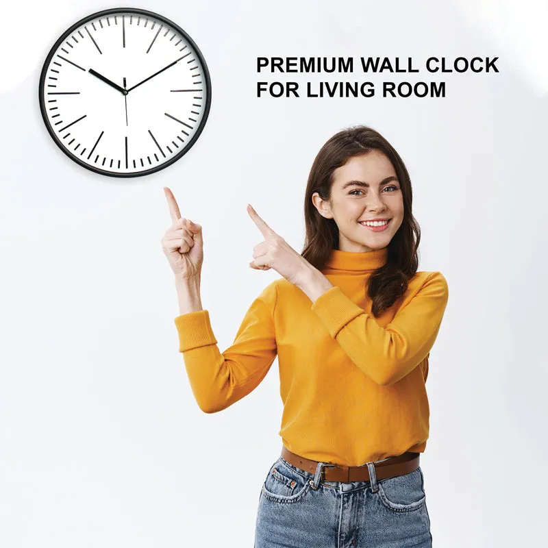 Aestra Analog Wall Clock - Black, White media 7