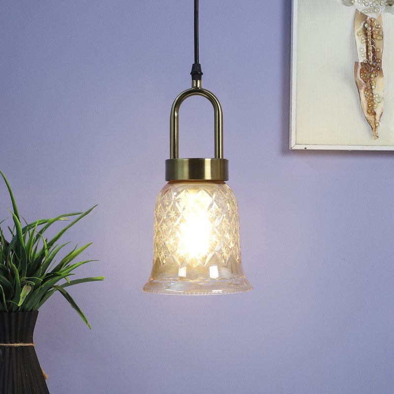 Auralis Texture Glass Ceiling Lamp