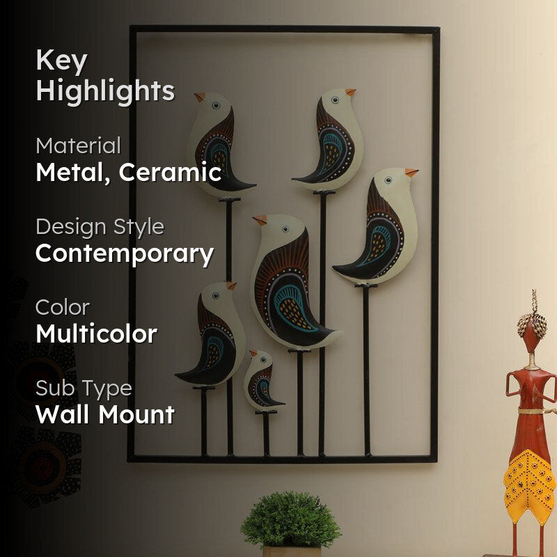 WIngs Of Unity Metal & Ceramic Wall Accent media 2