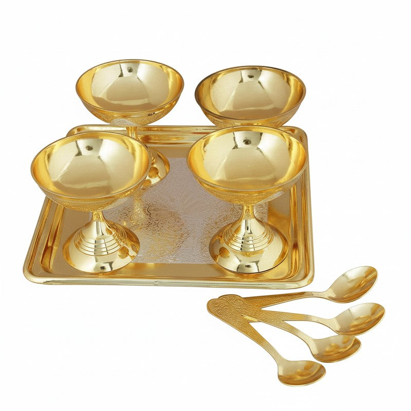 Lopa Dessert Cup With Spoon & Tray - Nine Piece Set media 3