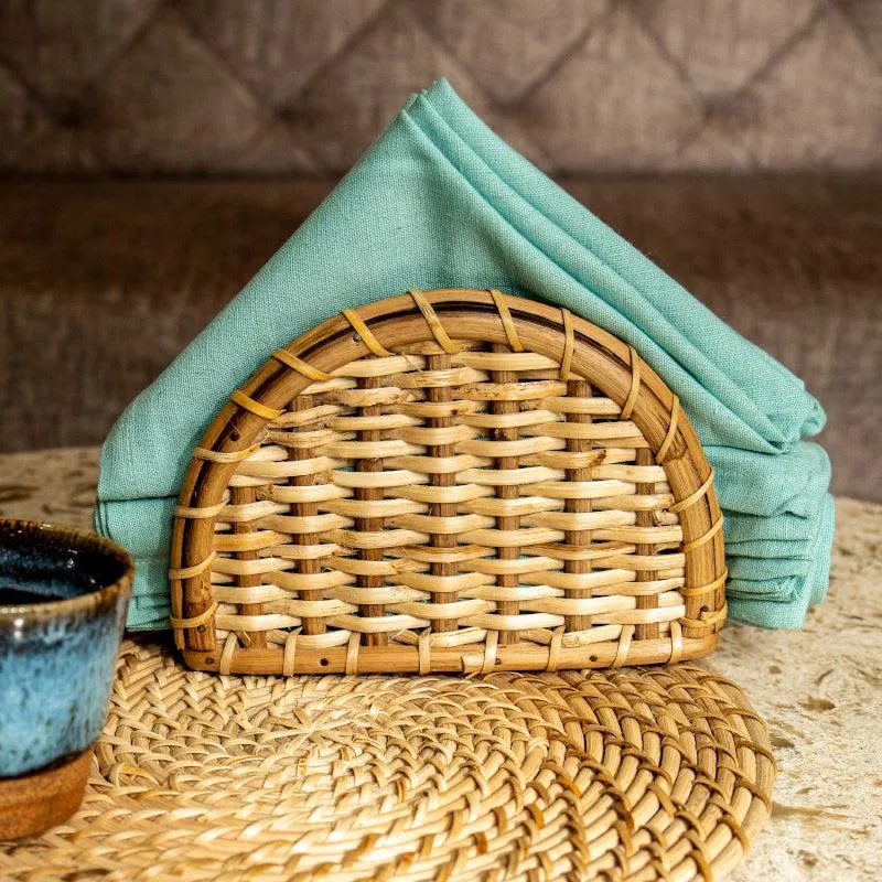 Vrita Rattan Napkin Holder media 1