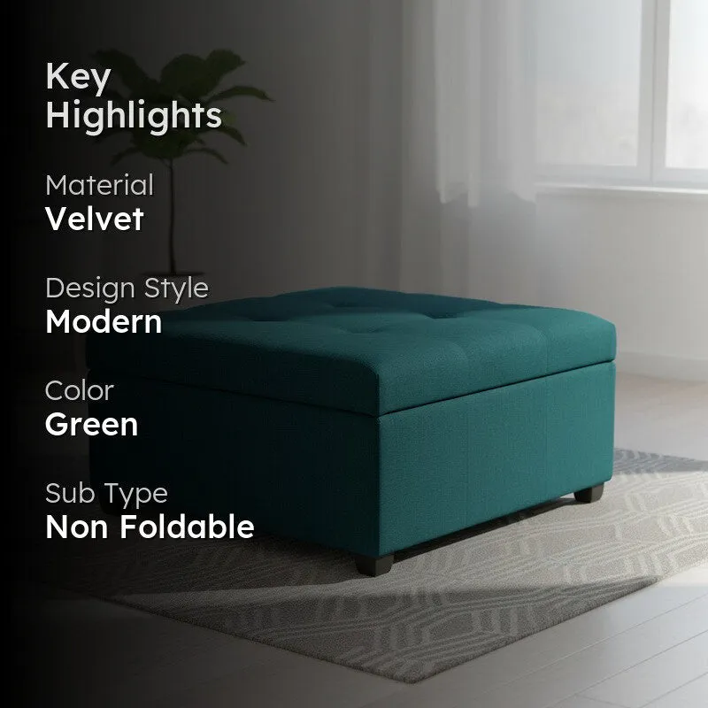Uvaro Comelo Ottoman - Green media 2