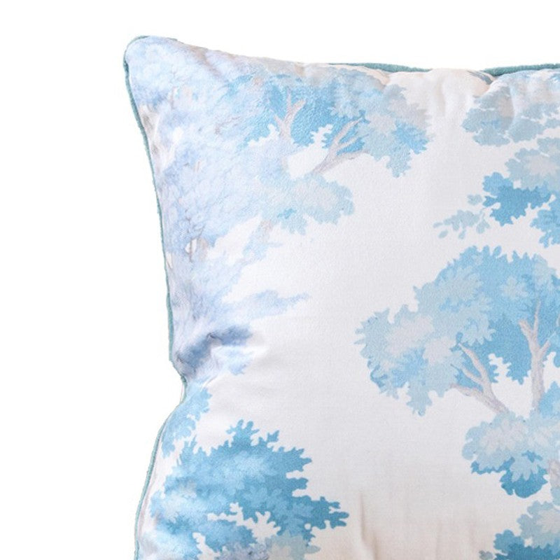 Blue Jungle Touch Cotton Velvet Cushion media 4