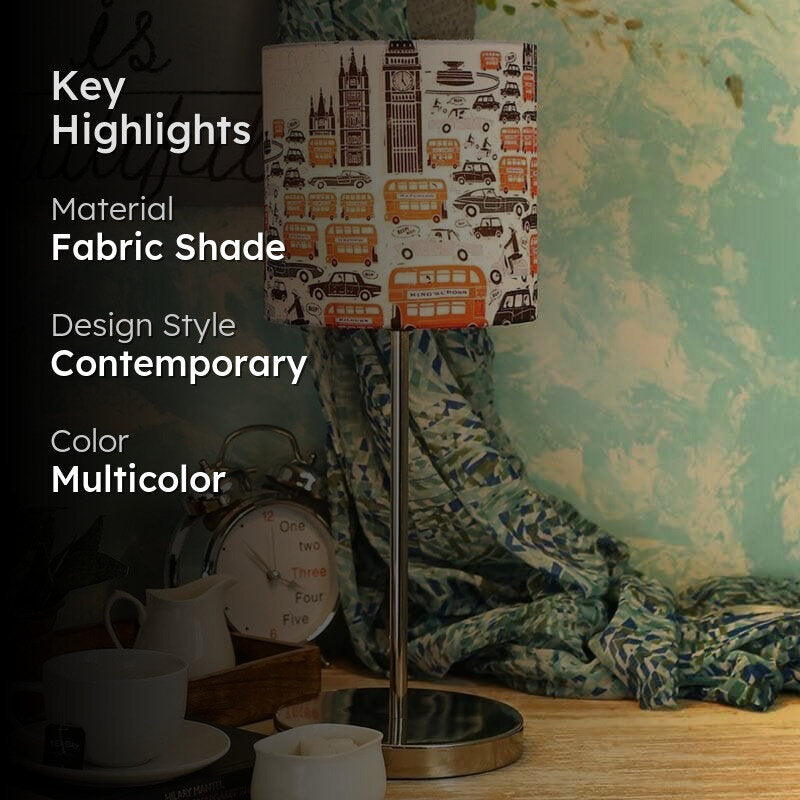 Citylife Fabric Table Lamp - Multicolor media 2