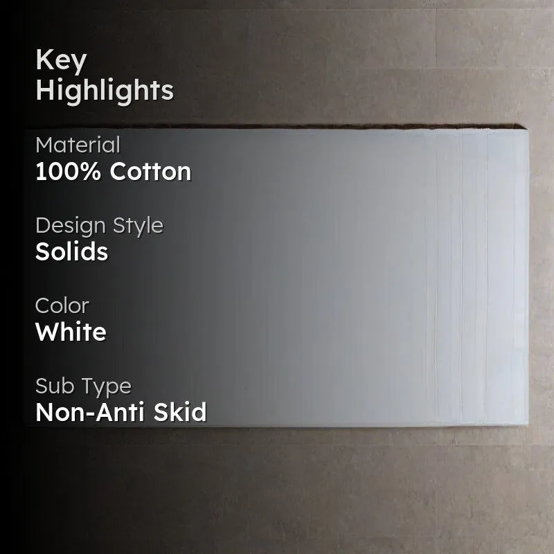 Micro Cotton Comfort Step Soild Bathmat - White media 2