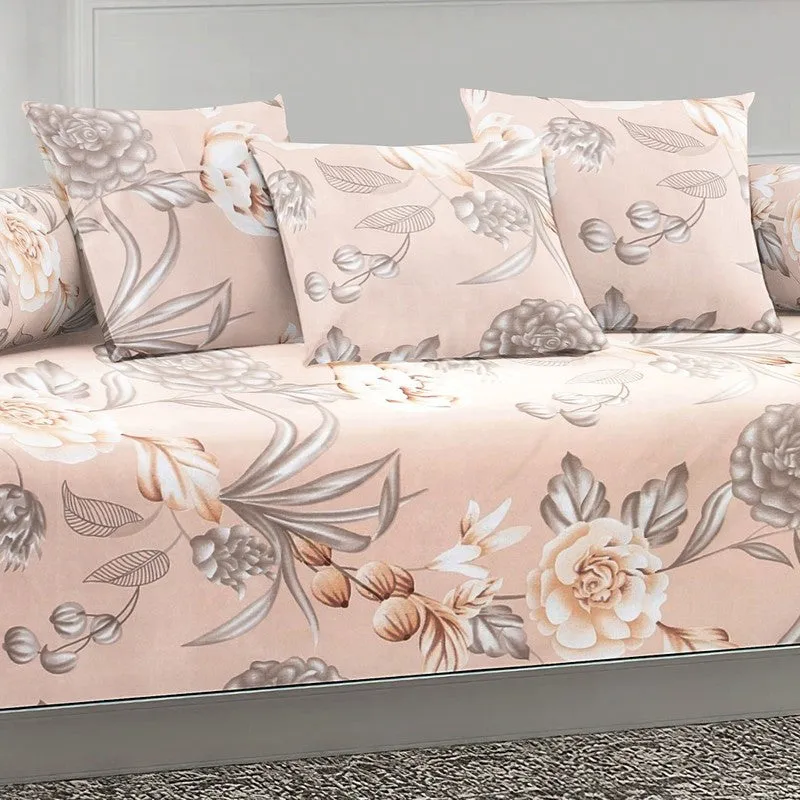 Evixa Printed Diwan Set - Six Piece Set media 4