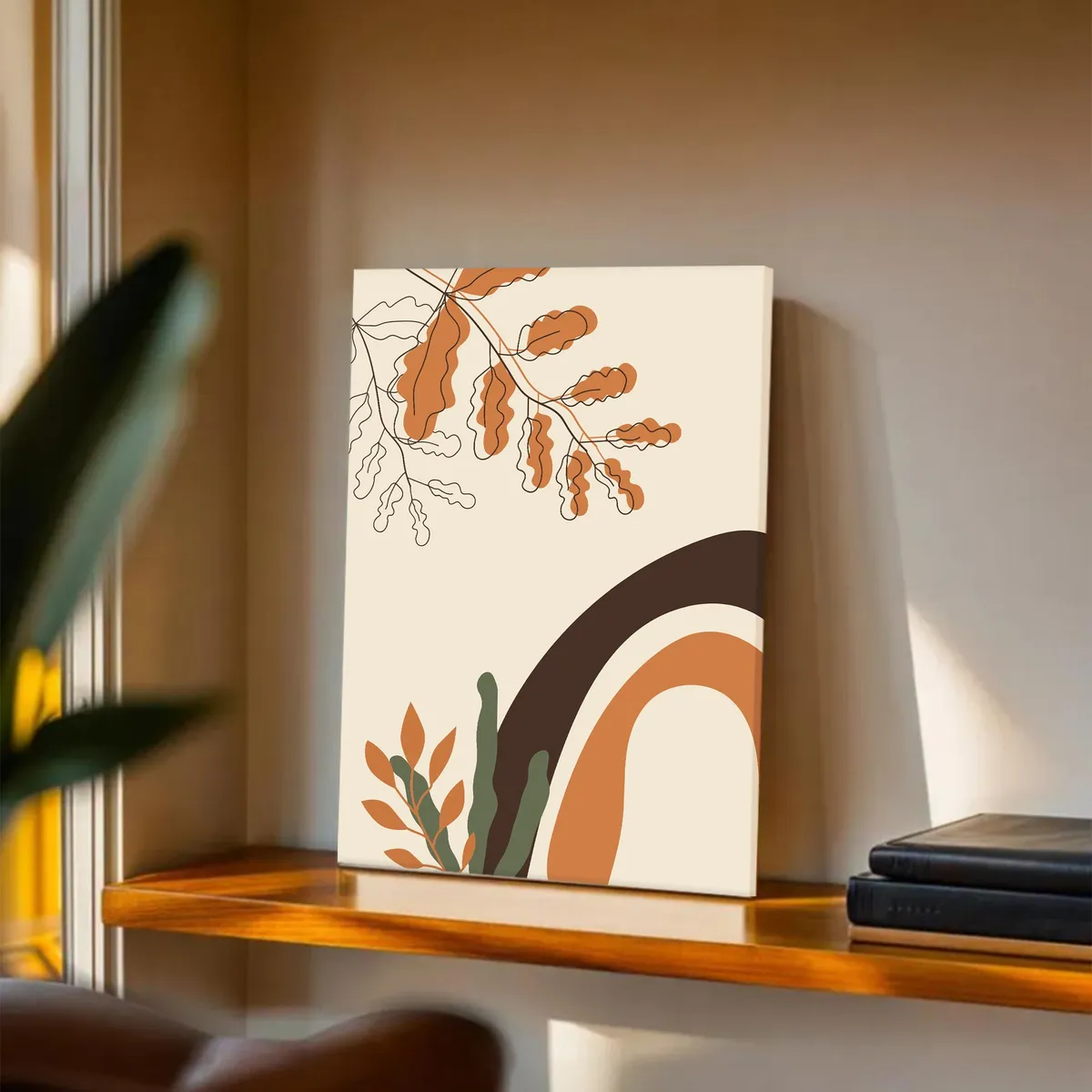 Soft Terra Cotton Canvas Wall Painting media 2