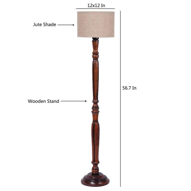 Old School Floor Lamp - Beige media 8