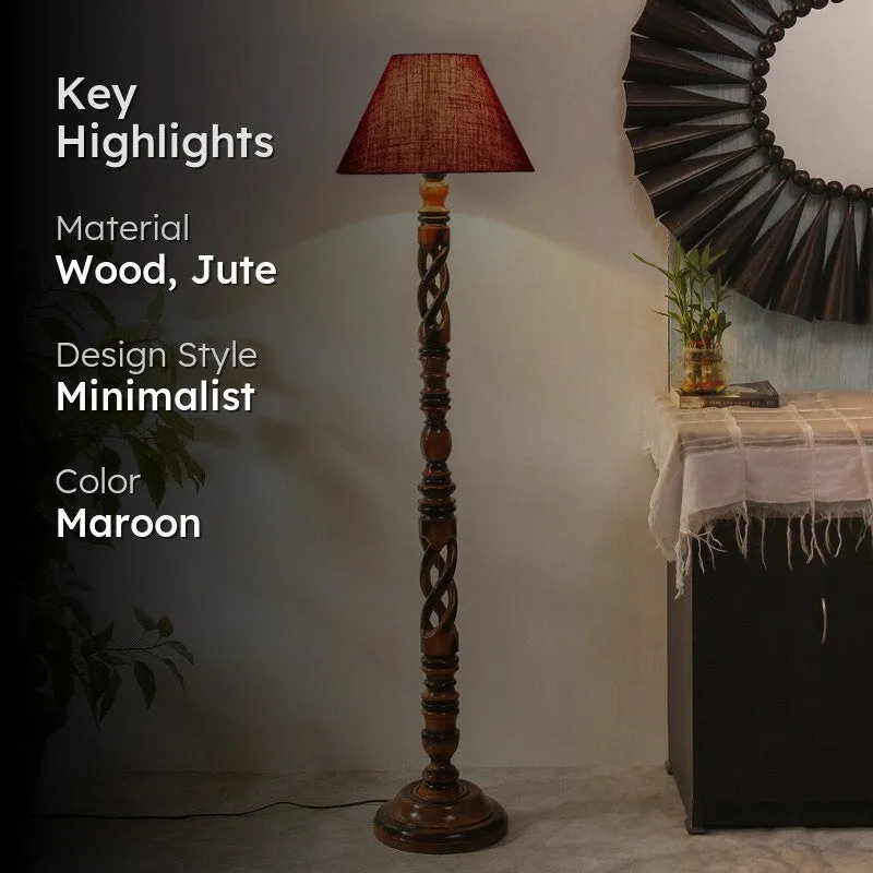 ConeCast Floor Lamp (Maroon) media 2