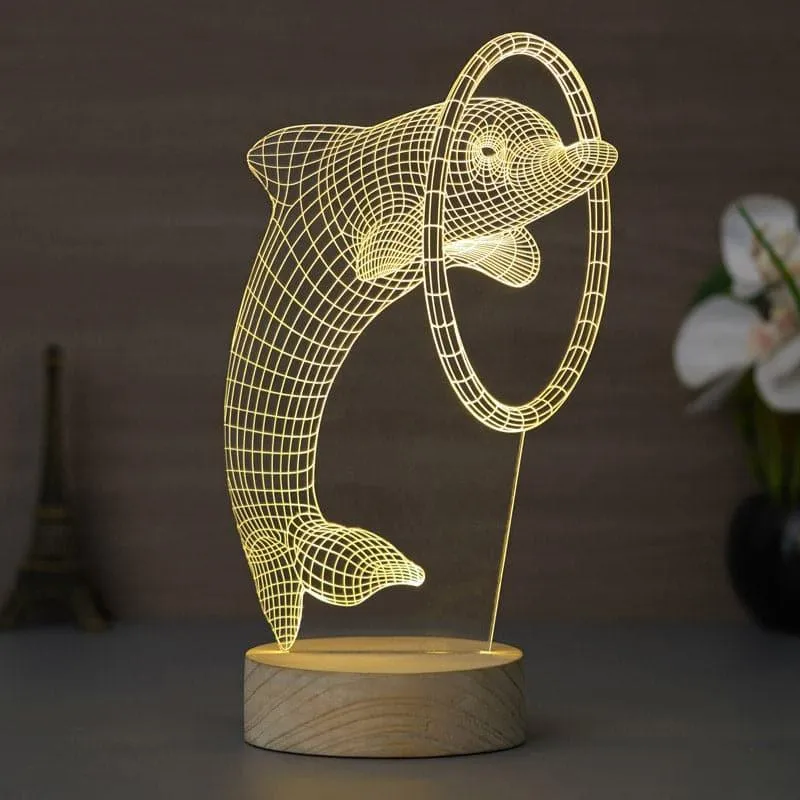 Dolhin Play Luminance LED Acrylic Table Lamp media 1