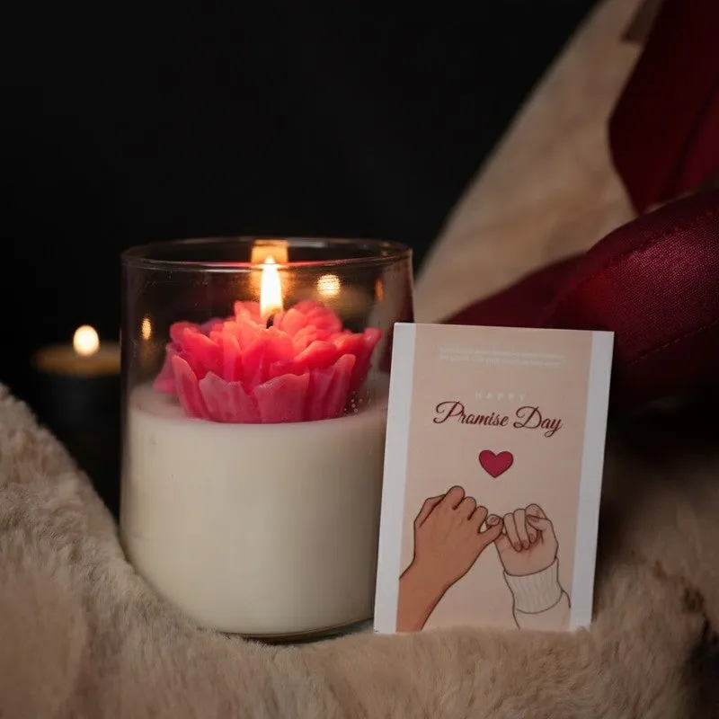RoseAura Scented Candle Set - Pink media 4