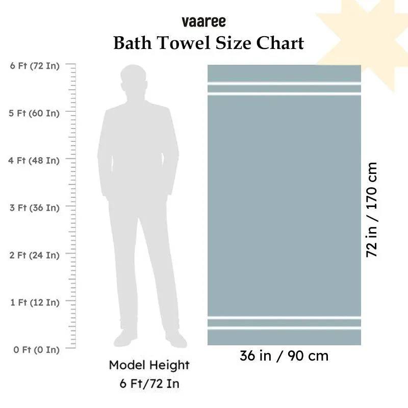 Loomera Striped Cotton Bath Towel - Grey & White media 6