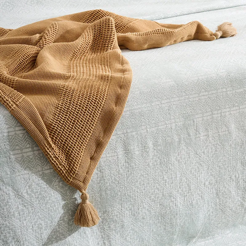 Cozyra Cotton Throw - Beige media 3