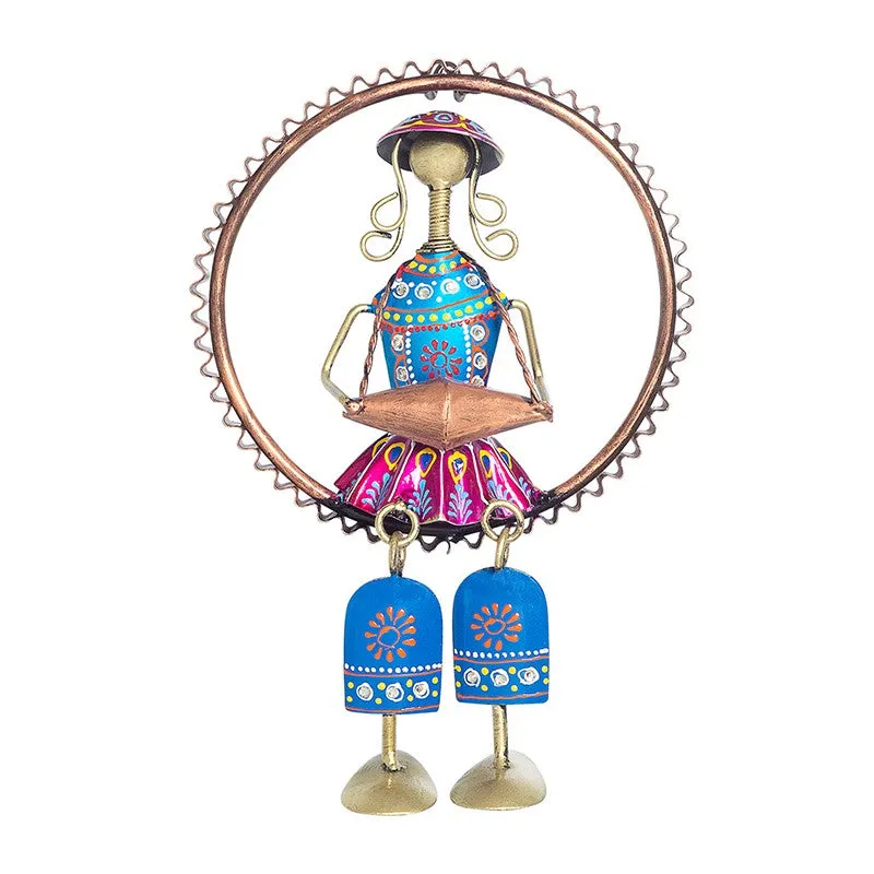Doll Dhol Handcrafted Metal Wall Accent media 2