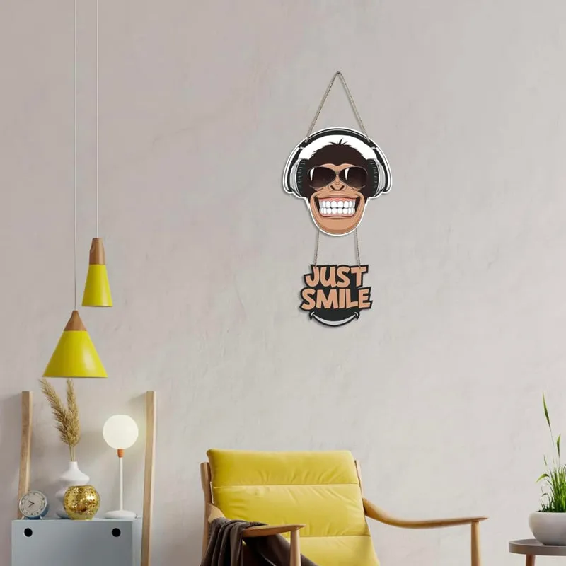 Just Smile Polyester & MDF Wall Hanging media 3