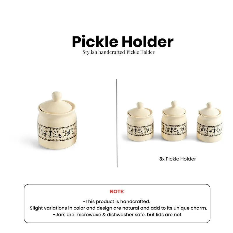 Warli Tales Jars - Set Of Three media 6