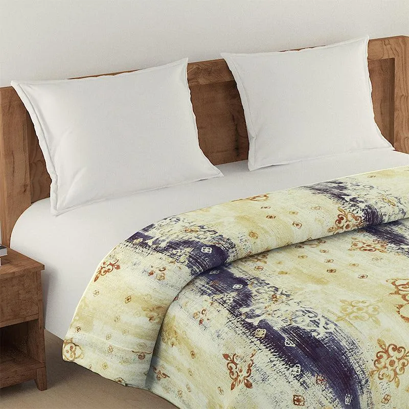 Swayam Anvi Ethnic Cotton Comforter (Yellow) - 150 GSM media 3