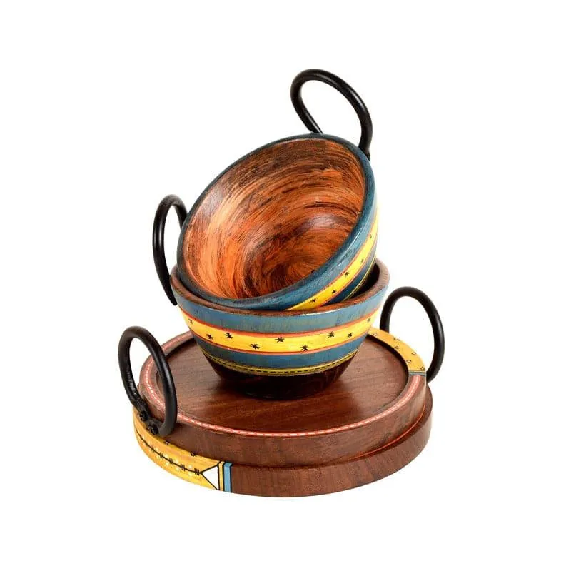 Pitala Wooden Serving Set - Set Of Four media 5
