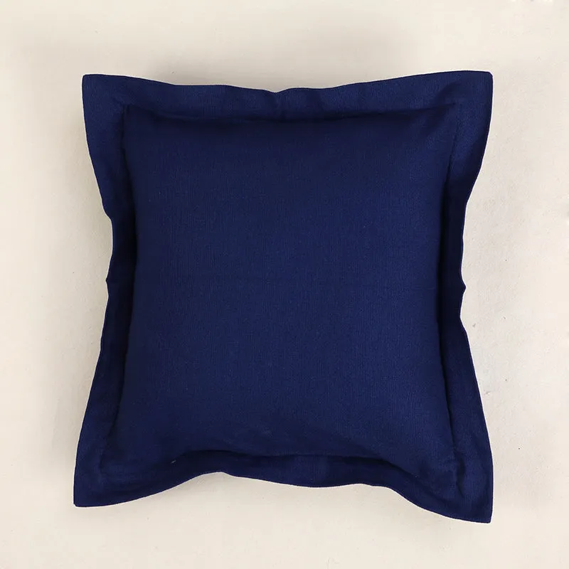 Swayam Tona Printed Cushion Cover (Dark Blue) - Set of Two media 3