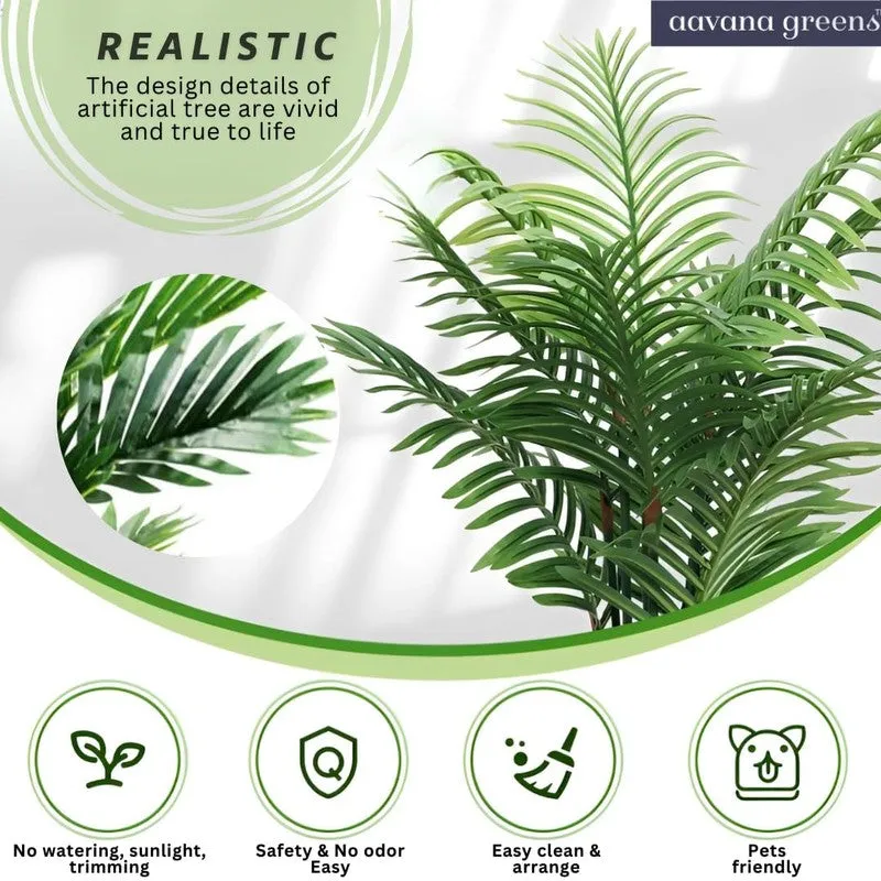 LuxeLeaf Faux Areca Plant - 2.5 Feet media 6