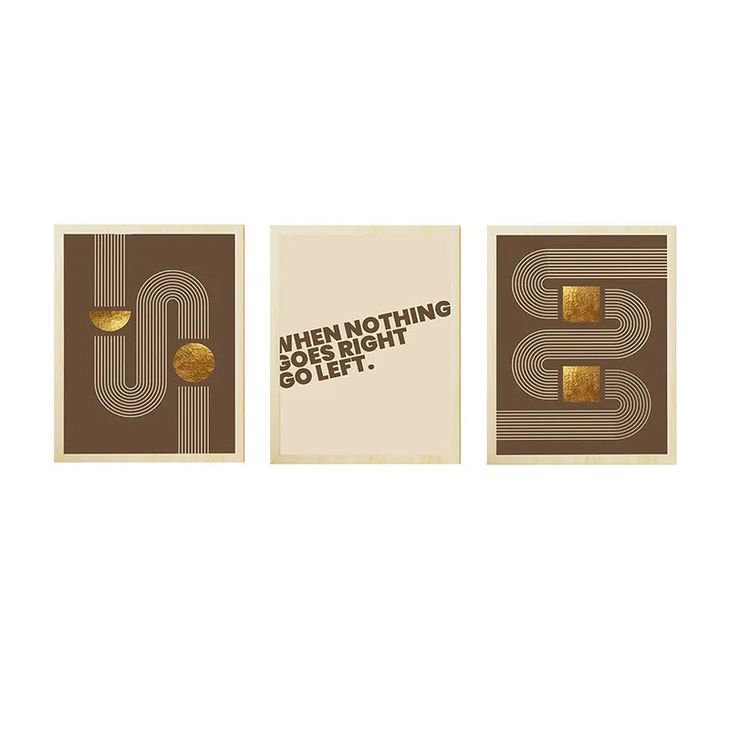 Right Or Left Abstract Wall Art - Set Of Three media 5