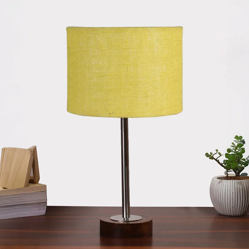 Sienna I Rodin Wooden Table Lamp - Yellow,Silver,Brown media 3