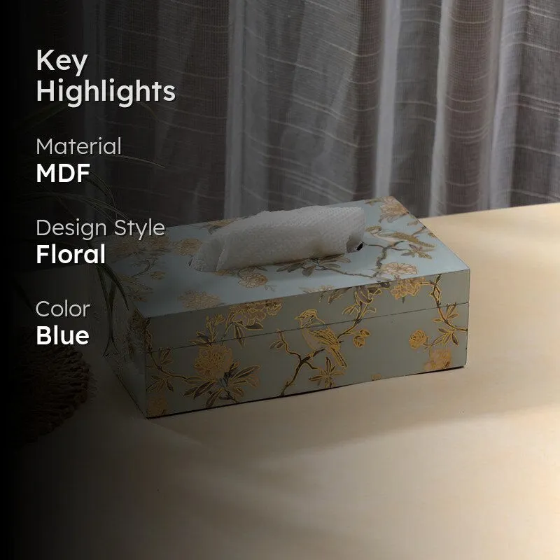 Retro Blooms Handmade Handmade Tissue Box media 2