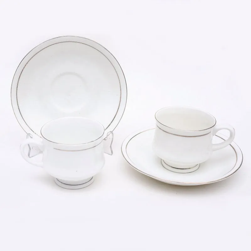 Cadence  Bone China Cup & Saucer (125 ML) - Twelve Piece Set media 5