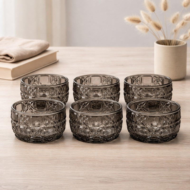 Glass Snack Bowls (130 mL Each) - Set Of Six - 130 ML