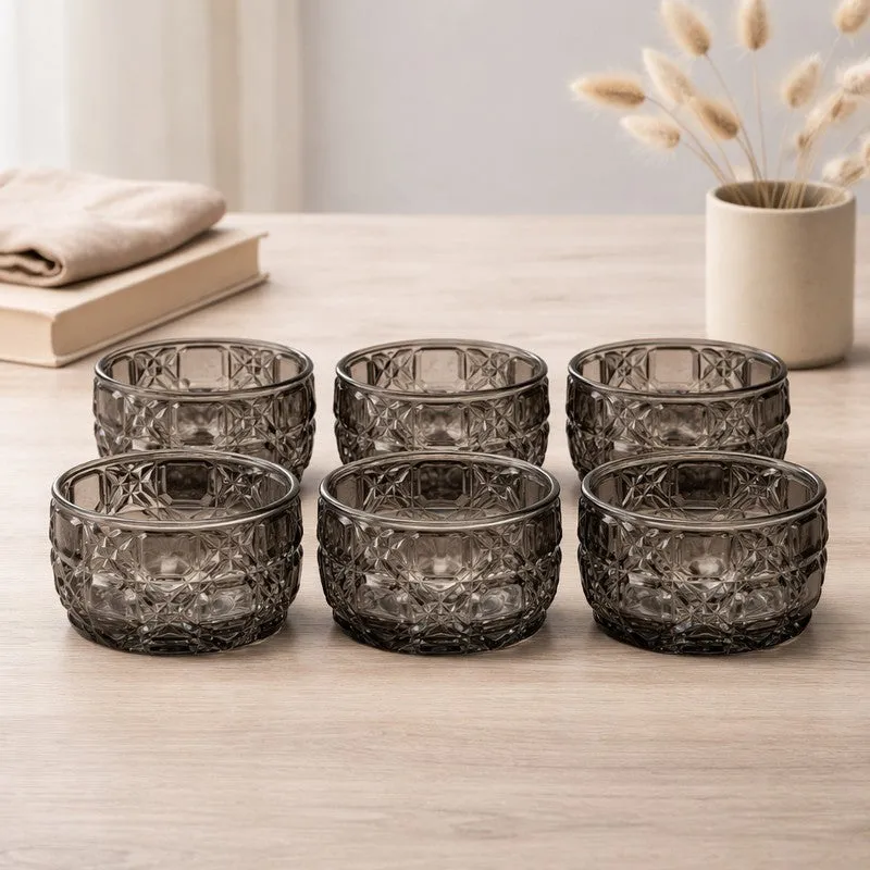 Glass Snack Bowls (130 mL Each) - Set Of Six media 1