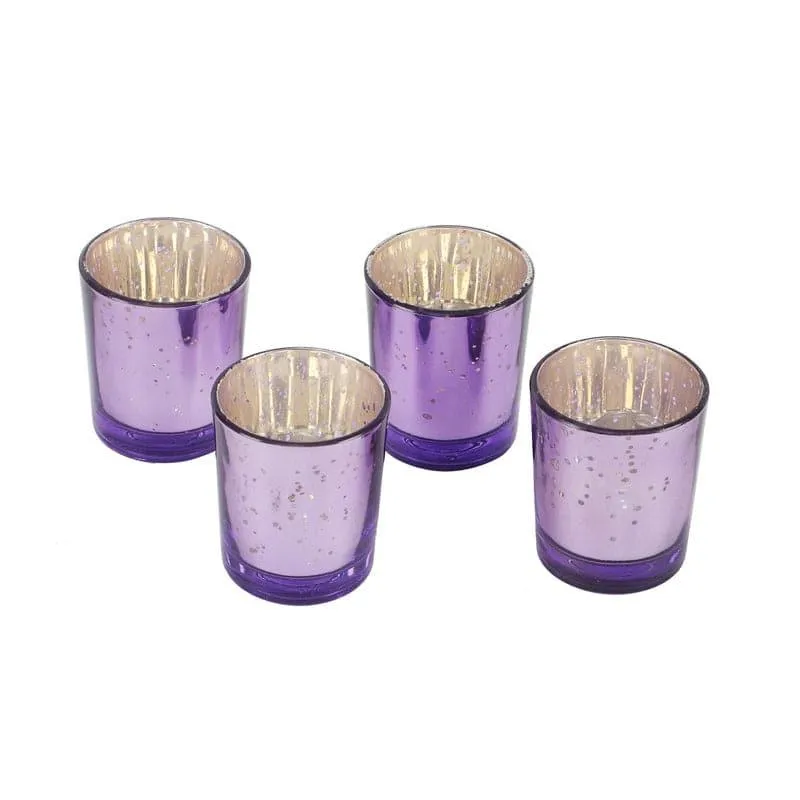 Brionne Tealight Candle Holder (Purple) - Set Of Four - 3