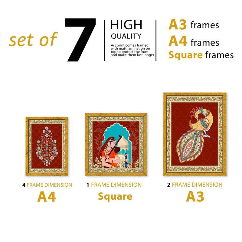 Raasika Heritage Wall Art - Set Of Seven media 5