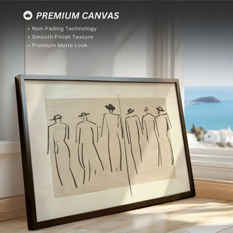 Form In Lines Wood Wall Art With Frame - Black media 4