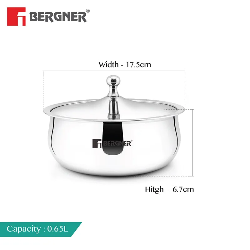 Bergner Stainless Steel Serving Casserole With Lid (650 mL) media 7