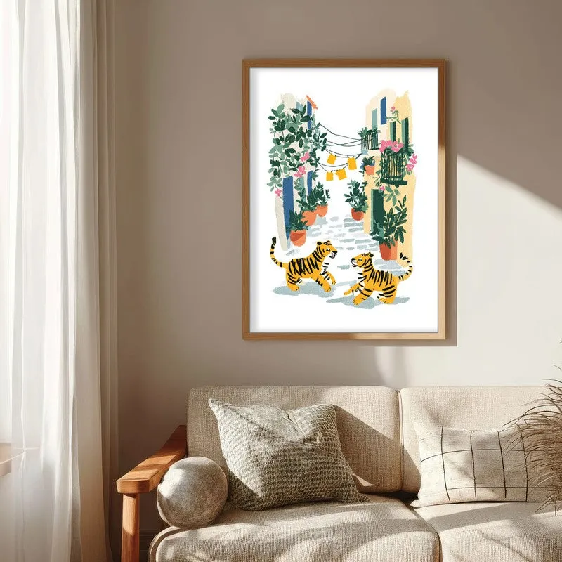 Citrivale Canvas Wall Painting With Brown Frame media 7
