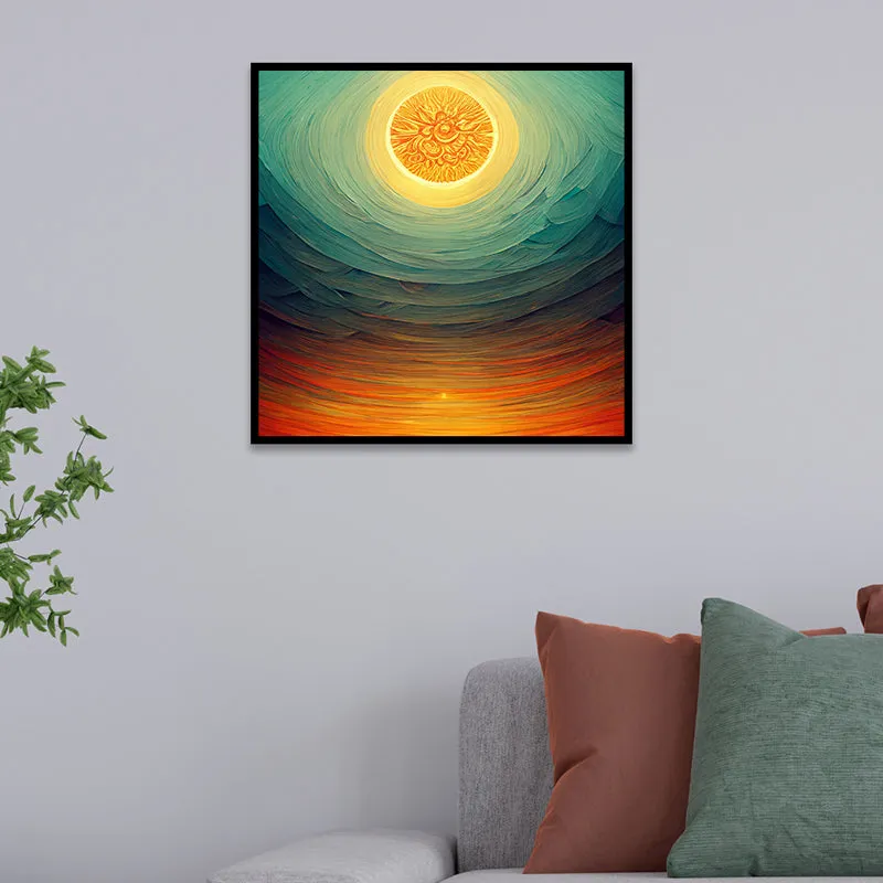 Sun Of Life Wall Art With Frame media 5