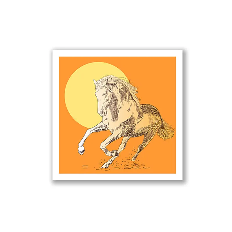 Equine Lines Wall Art with White Frame media 3