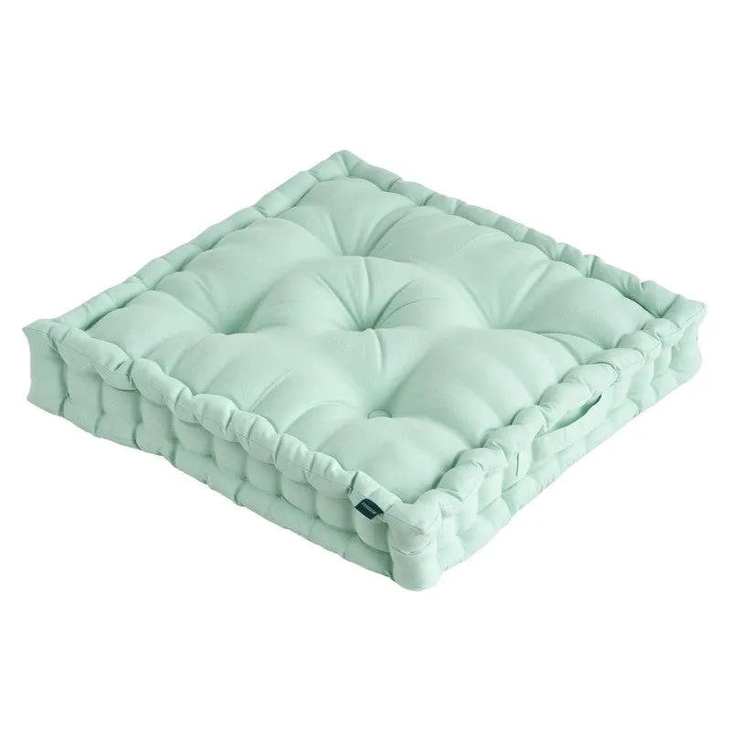 Fluffscape Solid Cotton Floor Cushion - Sage Green media 2