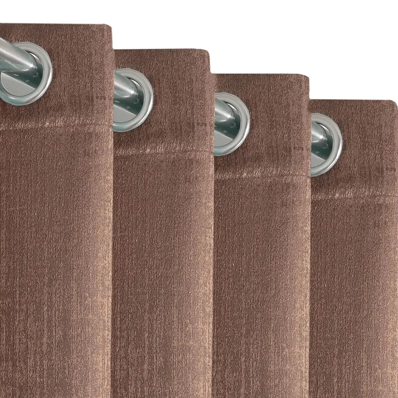 Saral Home Auriel Room Darkening Curtain (Taupe) - Set Of Two media 4